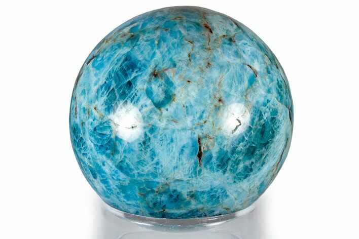 Bright Blue Apatite Sphere - Madagascar #309199